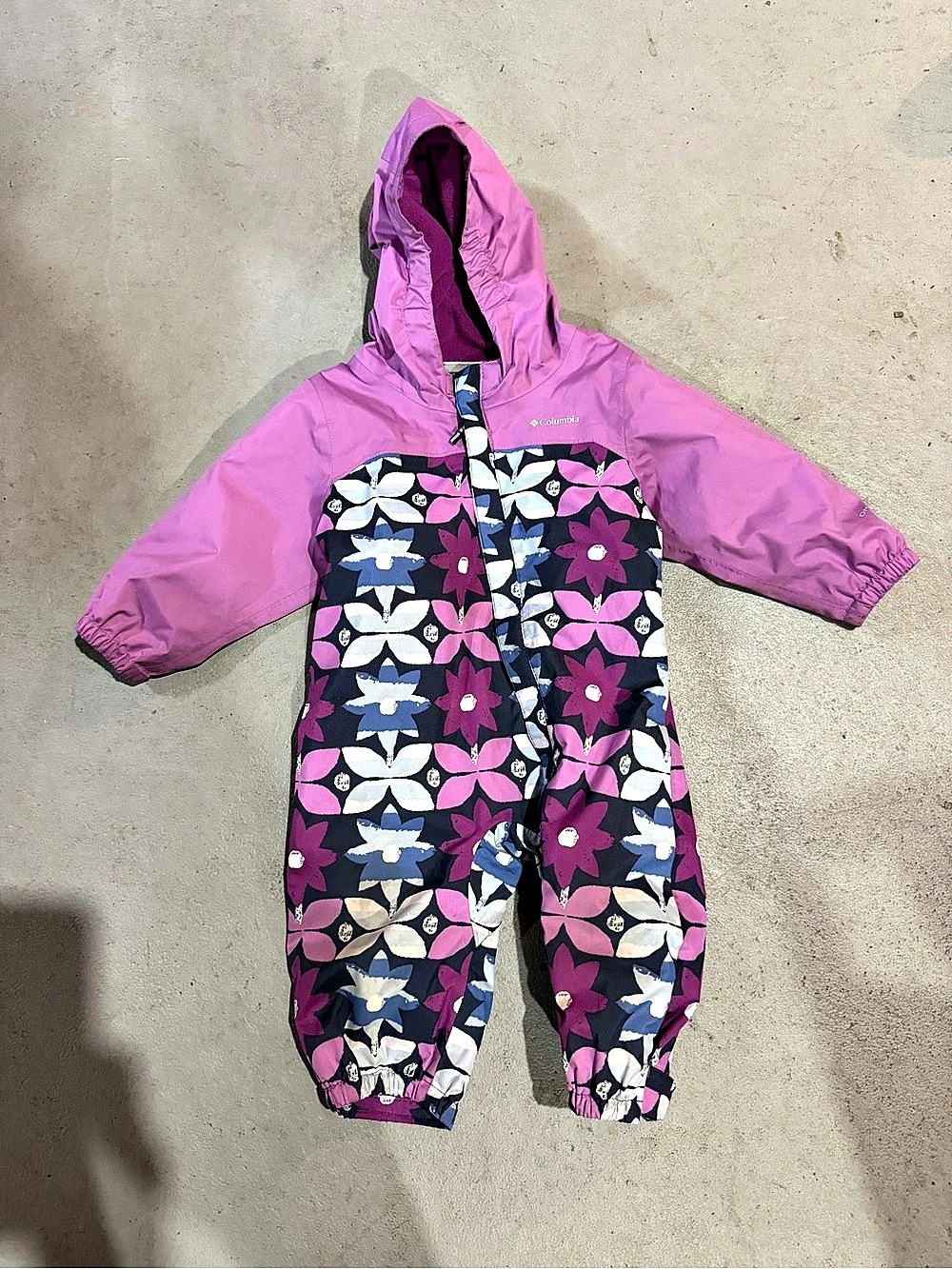 Columbia Baby Floral Rain suit 6-12M